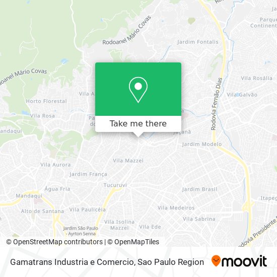 Gamatrans Industria e Comercio map