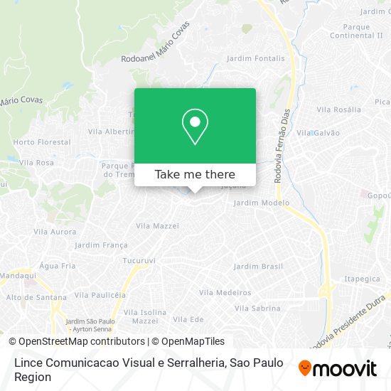 Lince Comunicacao Visual e Serralheria map