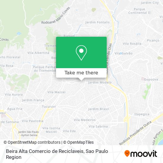 Beira Alta Comercio de Reciclaveis map