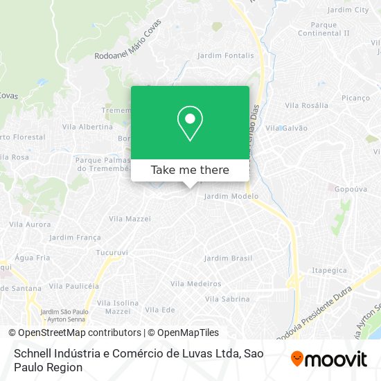 Schnell Indústria e Comércio de Luvas Ltda map