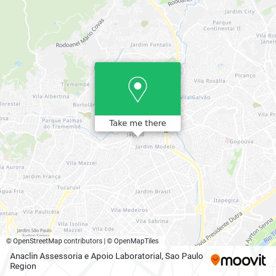 Anaclin Assessoria e Apoio Laboratorial map