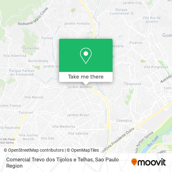 Comercial Trevo dos Tijolos e Telhas map