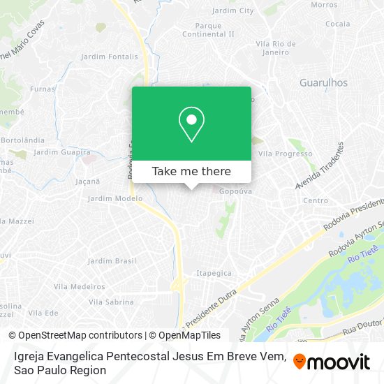 Mapa Igreja Evangelica Pentecostal Jesus Em Breve Vem