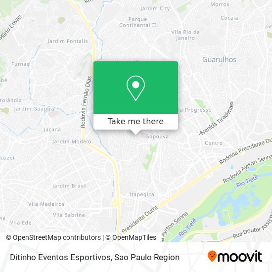 Ditinho Eventos Esportivos map