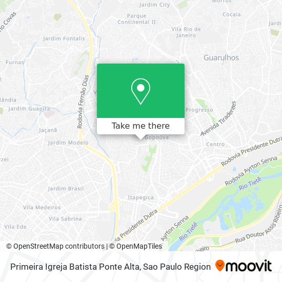 Primeira Igreja Batista Ponte Alta map