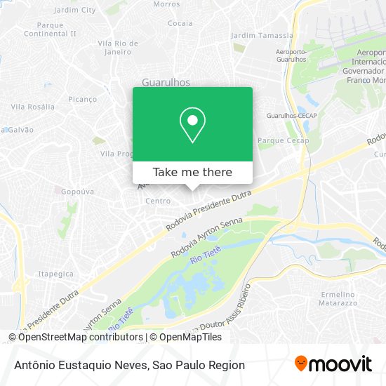 Antônio Eustaquio Neves map