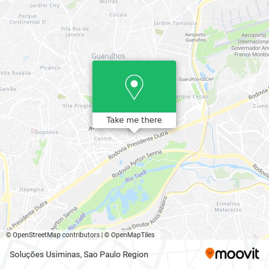 Soluções Usiminas map