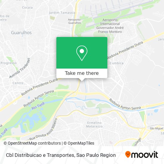 Cbl Distribuicao e Transportes map