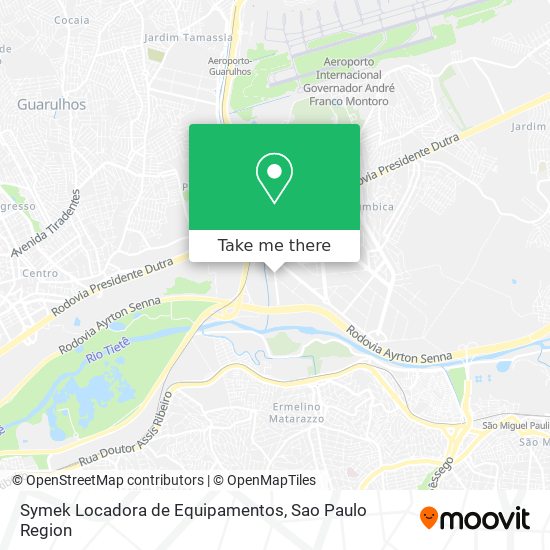 Symek Locadora de Equipamentos map