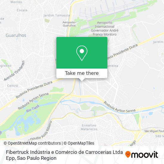 Fibertruck Indústria e Comércio de Carrocerias Ltda Epp map