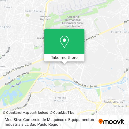 Mec-Stive Comercio de Maquinas e Equipamentos Industriais Lt map