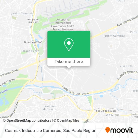 Cosmak Industria e Comercio map