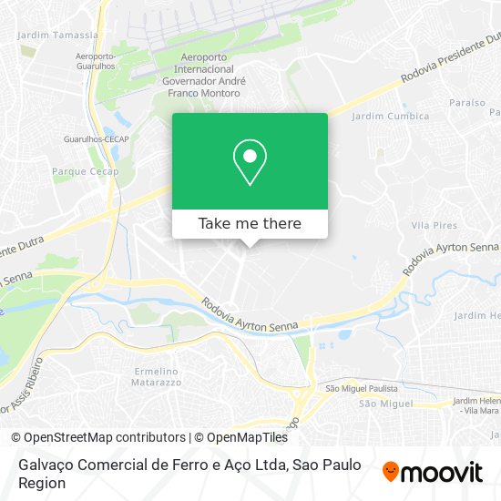 Galvaço Comercial de Ferro e Aço Ltda map