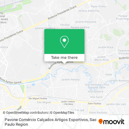 Pavone Comércio Calçados Artigos Esportivos map