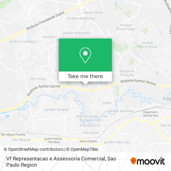 Vf Representacao e Assessoria Comercial map