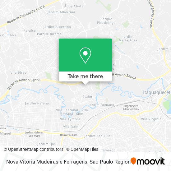 Nova Vitoria Madeiras e Ferragens map