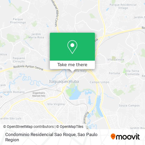 Mapa Condominio Residencial Sao Roque