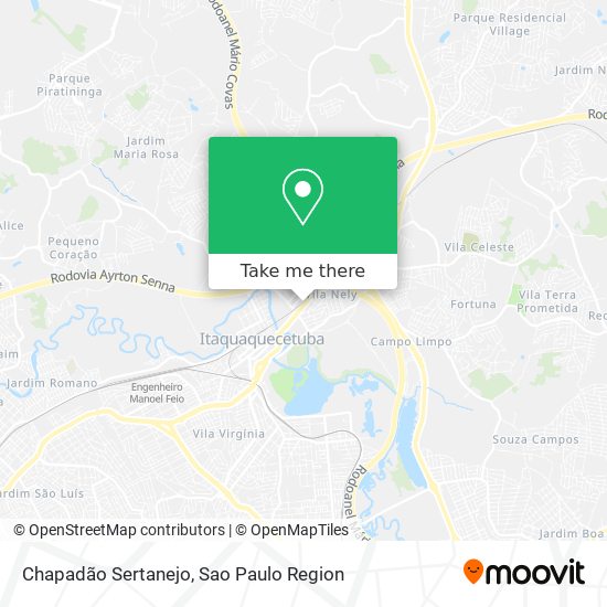 Chapadão Sertanejo map