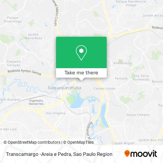 Transcamargo -Areia e Pedra map
