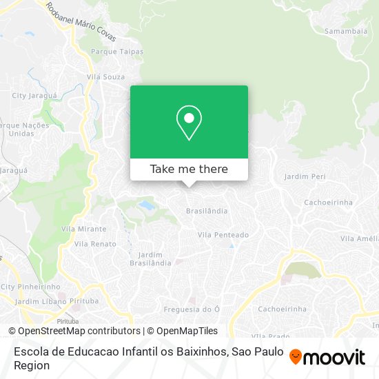 Mapa Escola de Educacao Infantil os Baixinhos