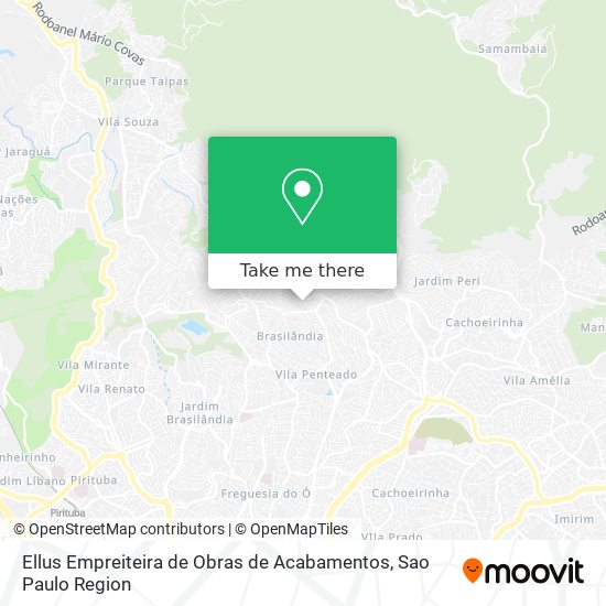 Mapa Ellus Empreiteira de Obras de Acabamentos