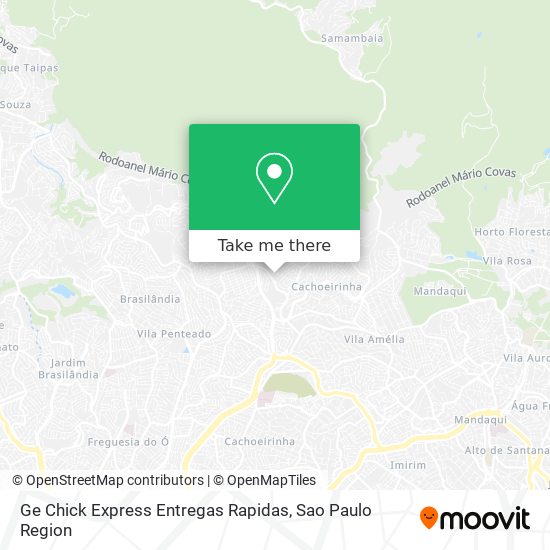 Mapa Ge Chick Express Entregas Rapidas