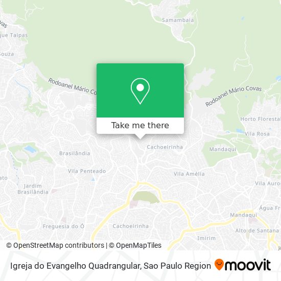 Mapa Igreja do Evangelho Quadrangular