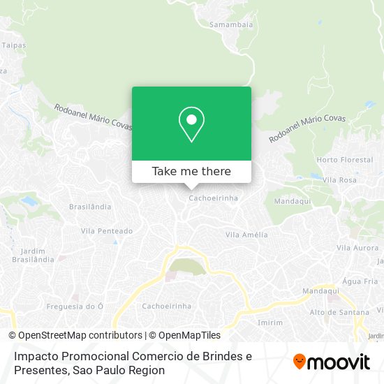 Impacto Promocional Comercio de Brindes e Presentes map