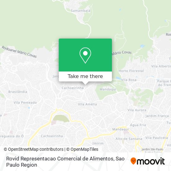 Mapa Rovid Representacao Comercial de Alimentos