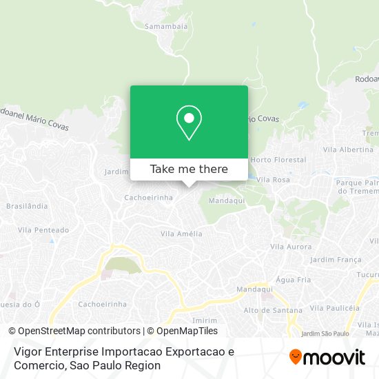 Mapa Vigor Enterprise Importacao Exportacao e Comercio