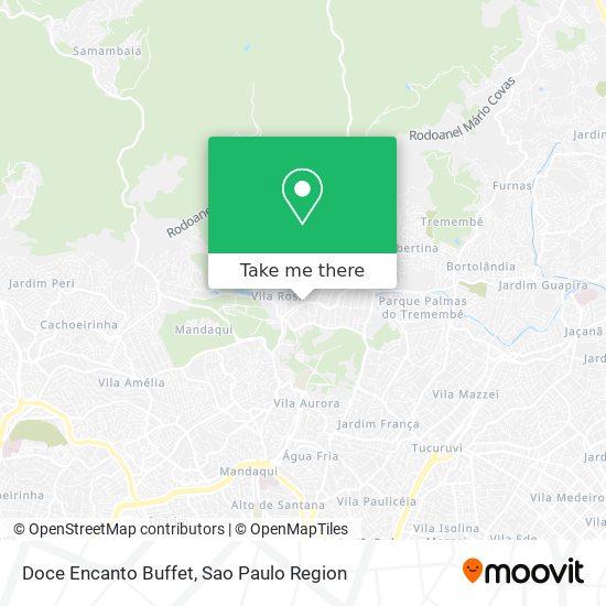 Doce Encanto Buffet map