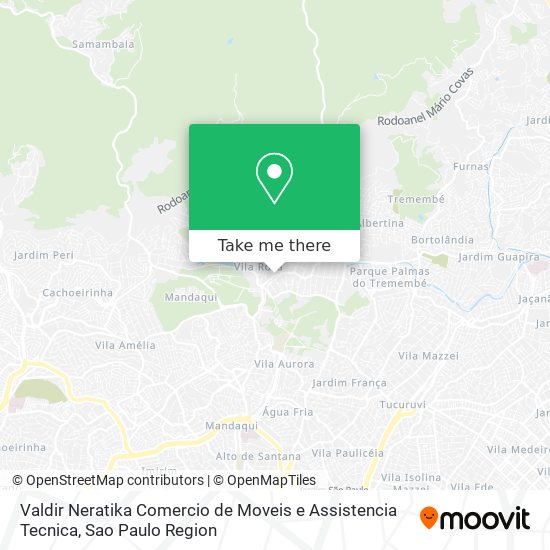 Valdir Neratika Comercio de Moveis e Assistencia Tecnica map