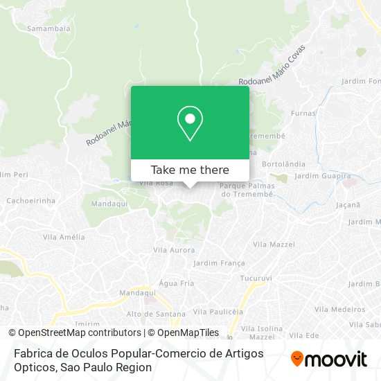 Fabrica de Oculos Popular-Comercio de Artigos Opticos map