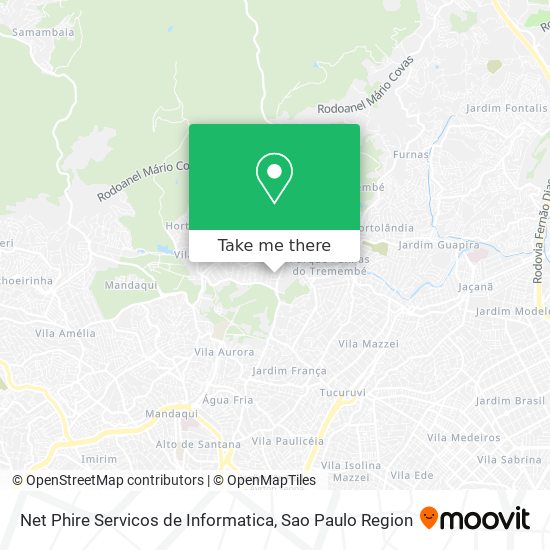 Mapa Net Phire Servicos de Informatica