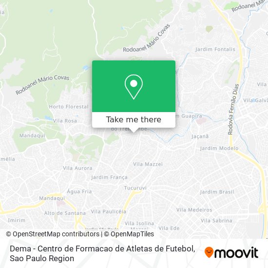 Dema - Centro de Formacao de Atletas de Futebol map