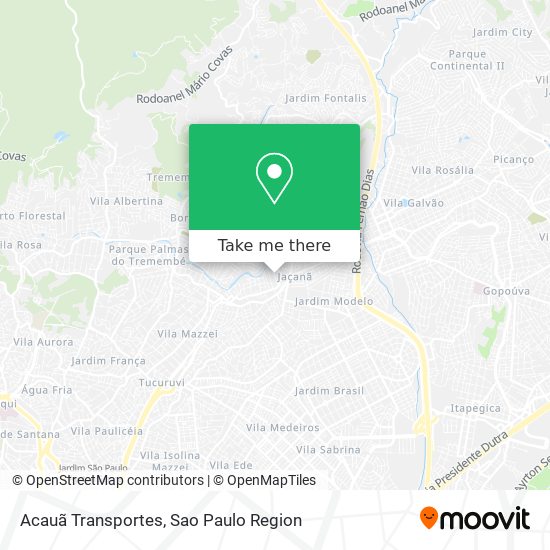 Mapa Acauã Transportes