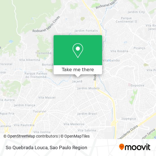 So Quebrada Louca map