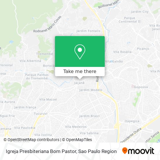 Mapa Igreja Presbiteriana Bom Pastor