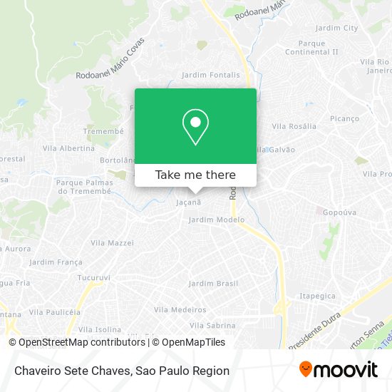 Mapa Chaveiro Sete Chaves