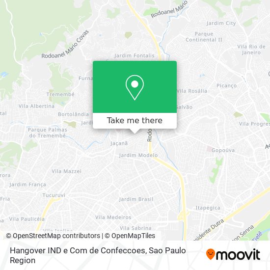 Hangover IND e Com de Confeccoes map