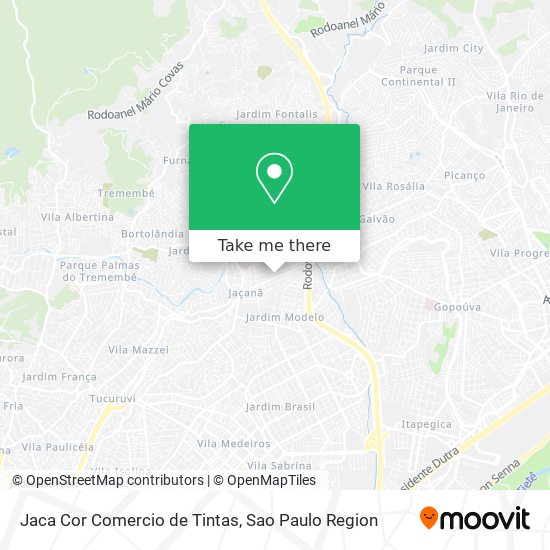 Jaca Cor Comercio de Tintas map