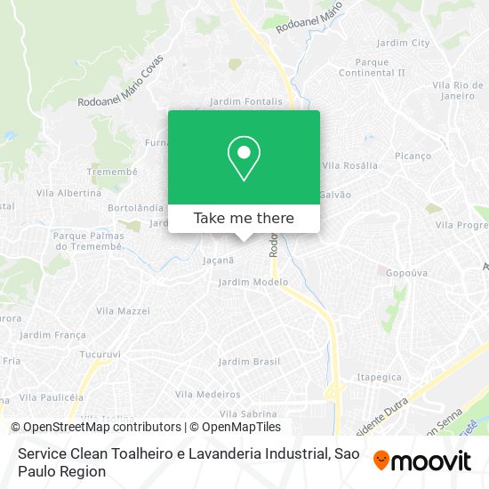 Mapa Service Clean Toalheiro e Lavanderia Industrial