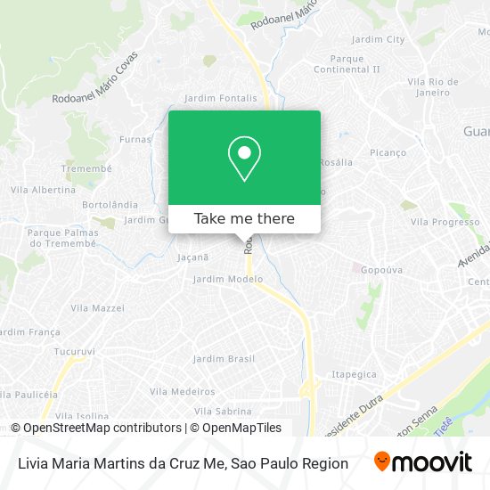 Mapa Livia Maria Martins da Cruz Me