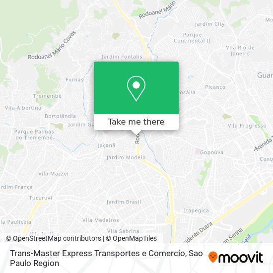 Mapa Trans-Master Express Transportes e Comercio