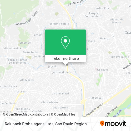 Relupack Embalagens Ltda map