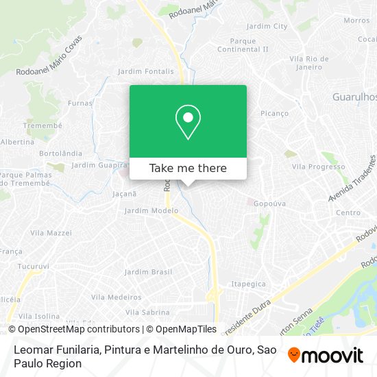 Leomar Funilaria, Pintura e Martelinho de Ouro map