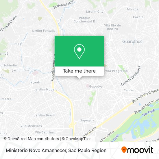 Ministério Novo Amanhecer map