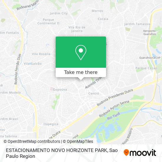 ESTACIONAMENTO NOVO HORIZONTE PARK map