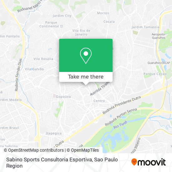 Mapa Sabino Sports Consultoria Esportiva