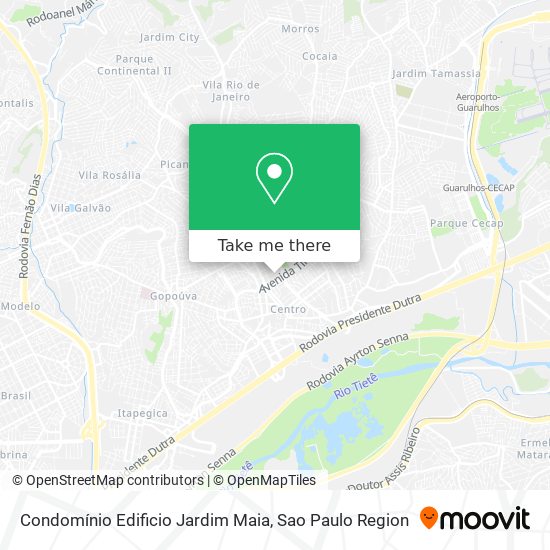 Mapa Condomínio Edificio Jardim Maia